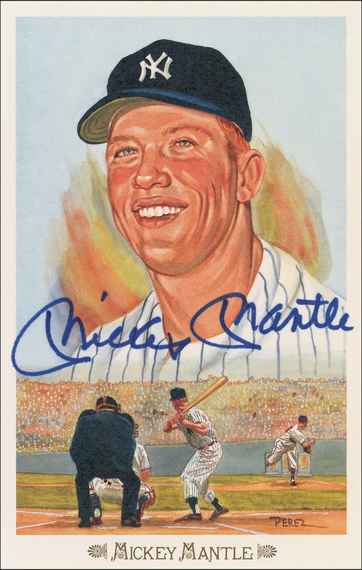Lot 1258 Mickey Mantle Perez-Steele Card