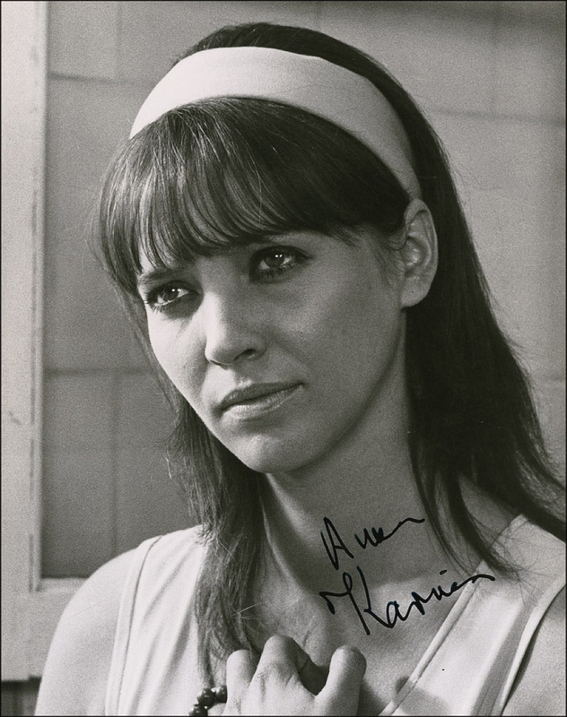 Lot 996 Anna Karina Signed Photograph