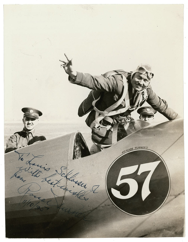 Lot 508 Roscoe Turner Signed Photograph