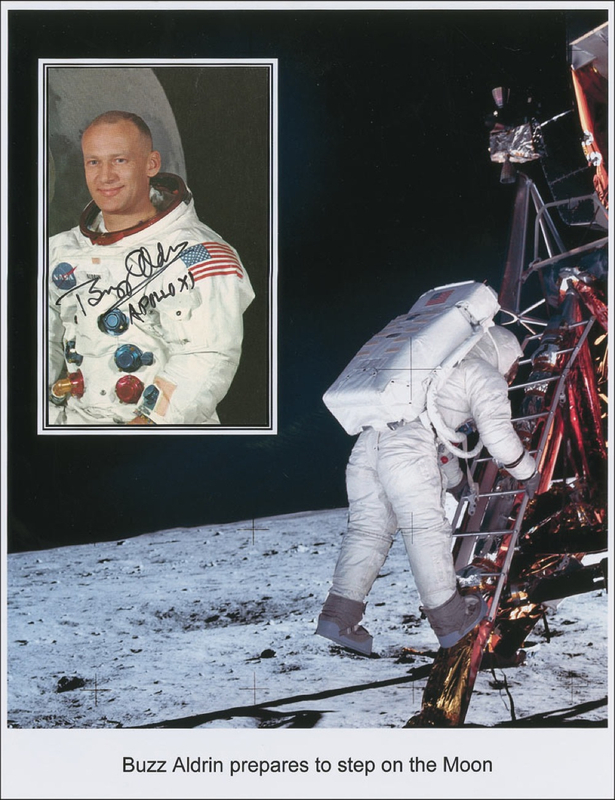 Lot 423 Buzz Aldrin Signed Photograph