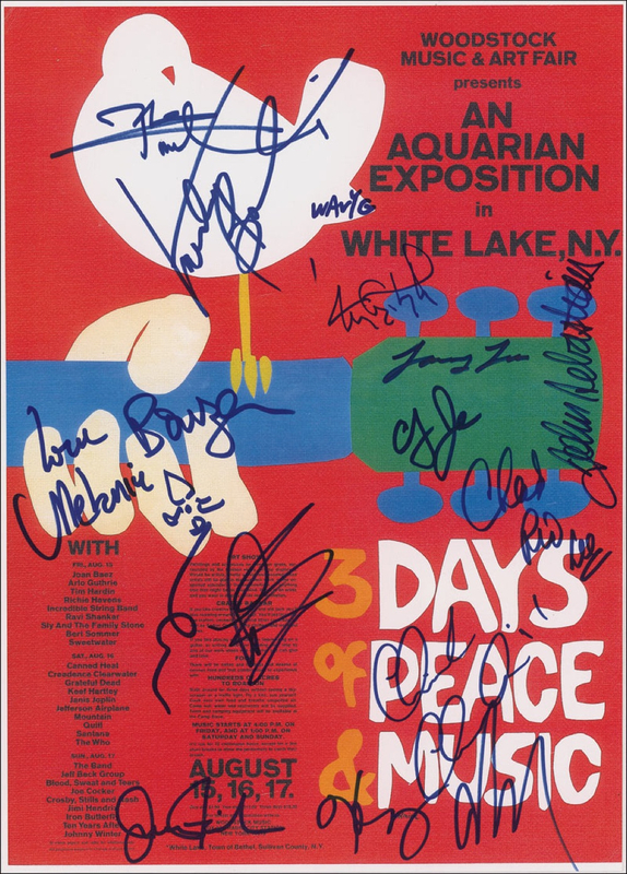 Lot 851 Woodstock Poster