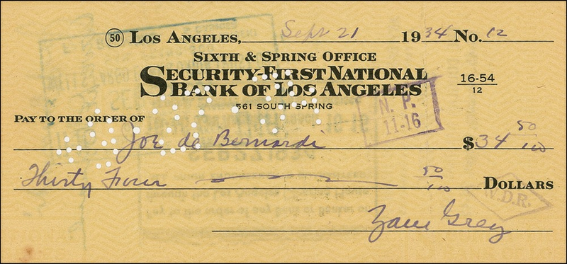 Lot 553 Zane Grey Check