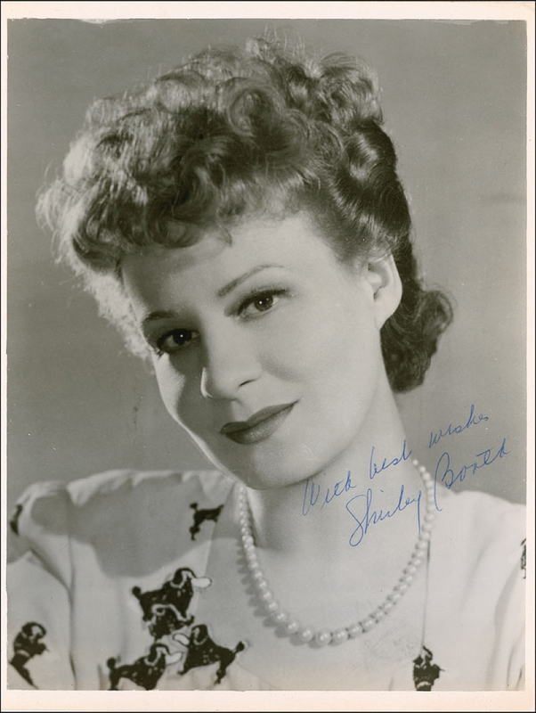 Lot 886 Shirley Booth Signed Photograph