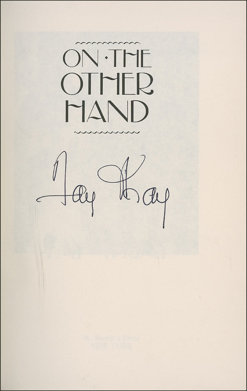 Lot 1138 Fay Wray Book