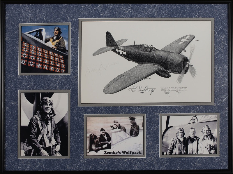 Lot 359 Gabby Gabreski and Hub Zemke Print