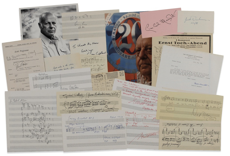 Lot 697 Pulitzer Prize in Music Signatures