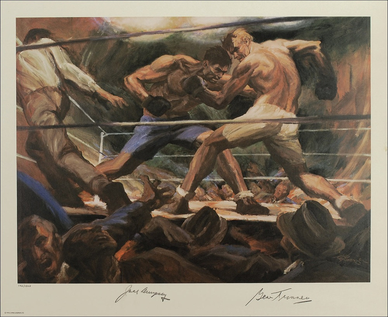 Lot 1185 Jack Dempsey and Gene Tunney Print