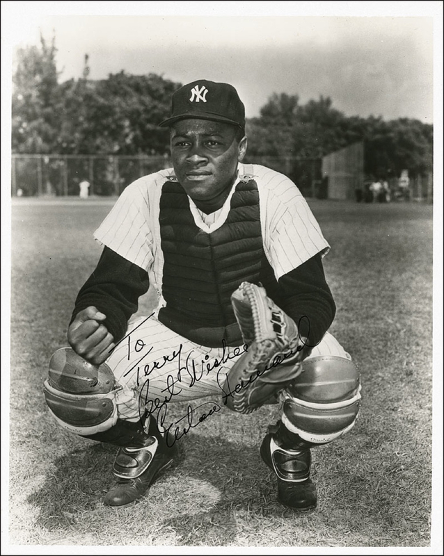 Lot 1227 Elston Howard Signed Photograph