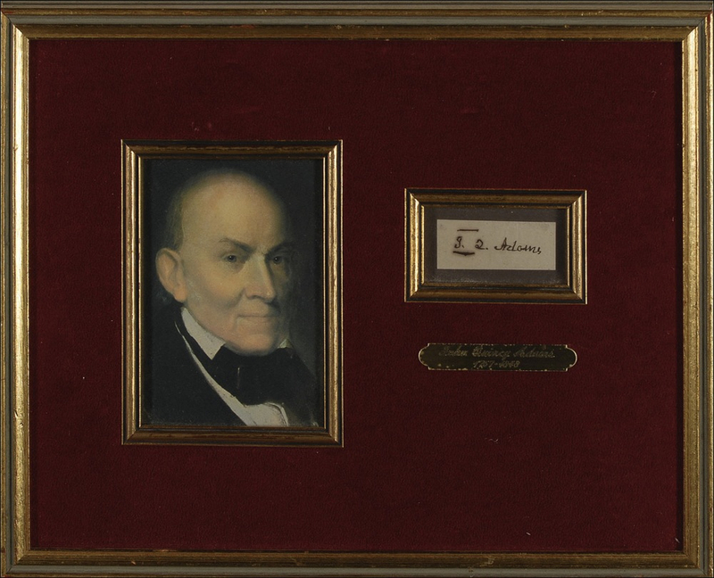 Lot 2 John Quincy Adams Signature