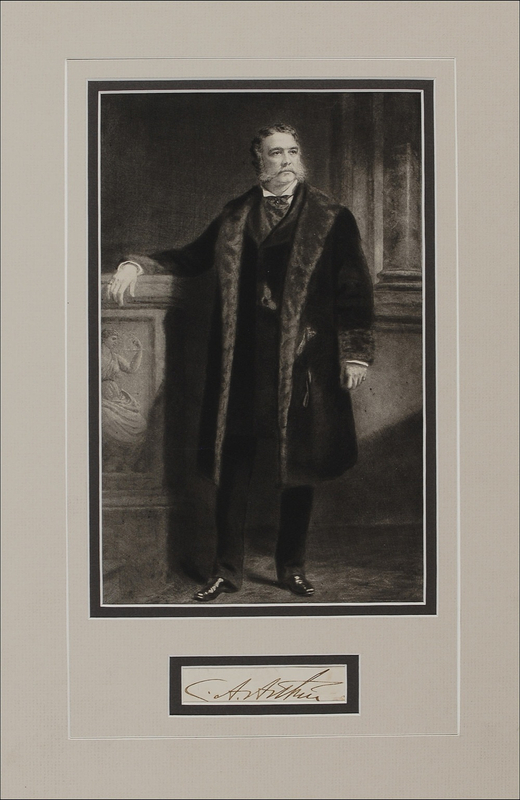 Lot 4 Chester A. Arthur Signature