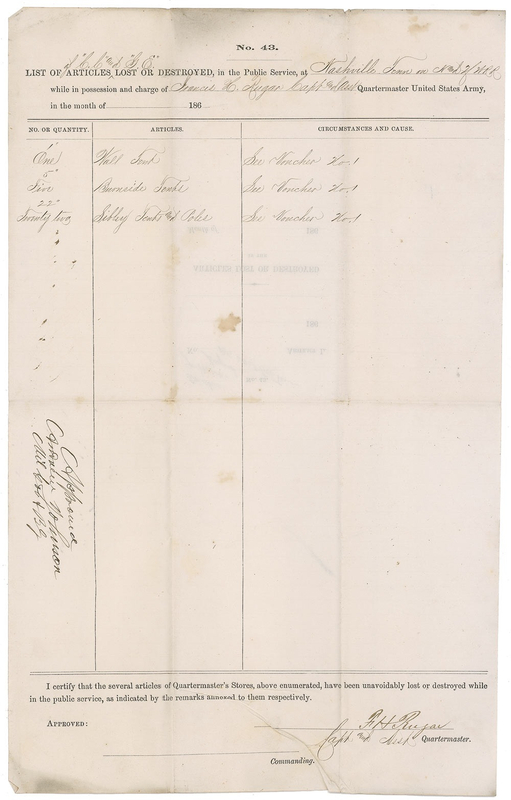 Lot 77 Andrew Johnson Signed Document