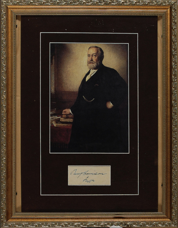 Lot 59 Benjamin Harrison Signature