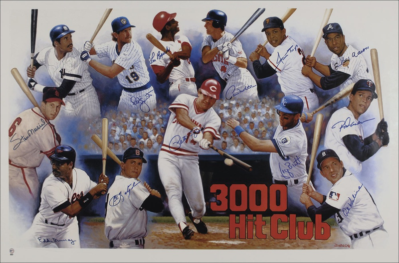 Lot 1159 Baseball: 3000 Hit Club Print