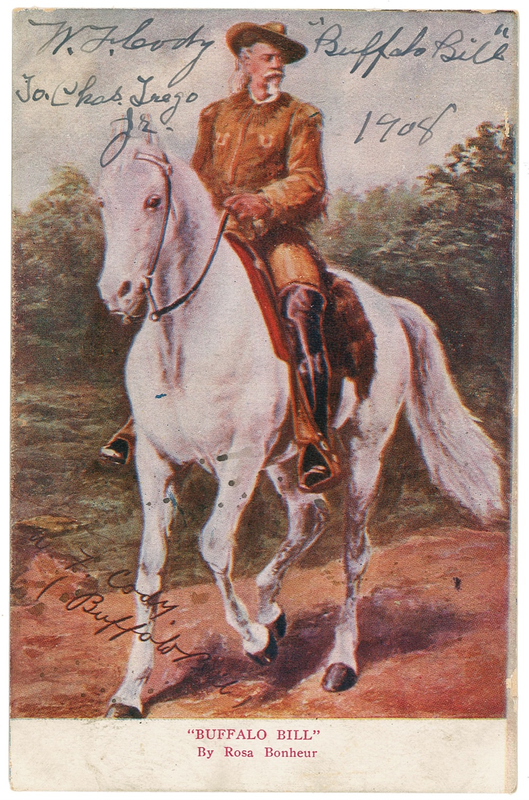 Lot 203 William F. “Buffalo Bill” Cody: ‘Buffalo Bill’ signs for the son of a true cowboy