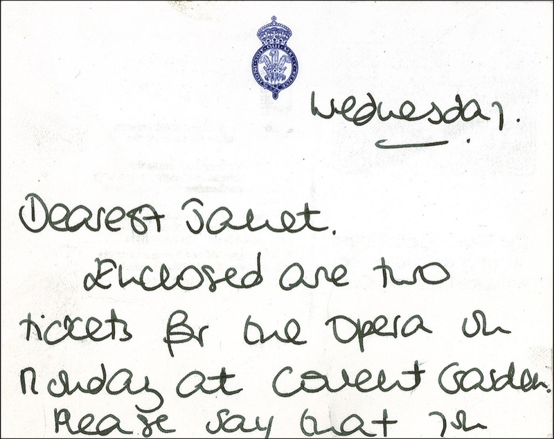 Lot 228 Diana: Diana sends her friend to the Royal Opera House