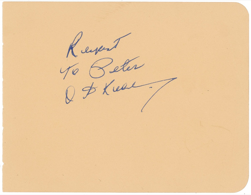 Lot 821 Otis Redding Signature