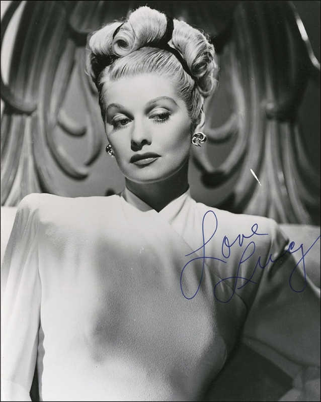 Lot 870 Lucille Ball Signed Photograph