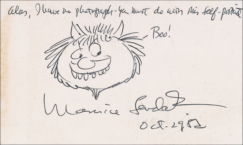 Lot 611 Maurice Sendak: Sendak Wild Things self-caricature