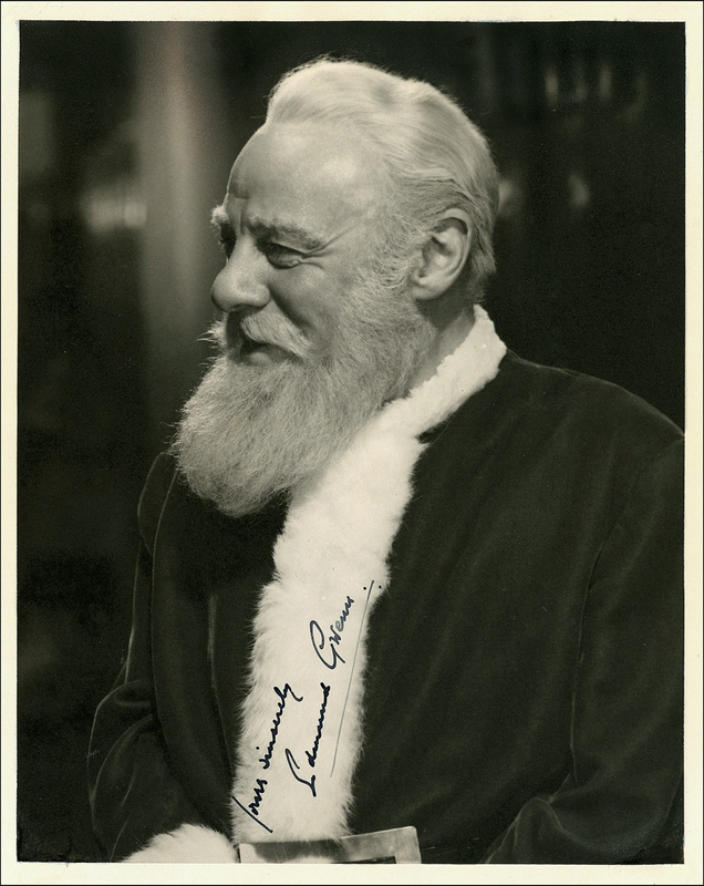 Lot 968 Edmund Gwenn: Rare Santa photo from Miracle on 34th Street