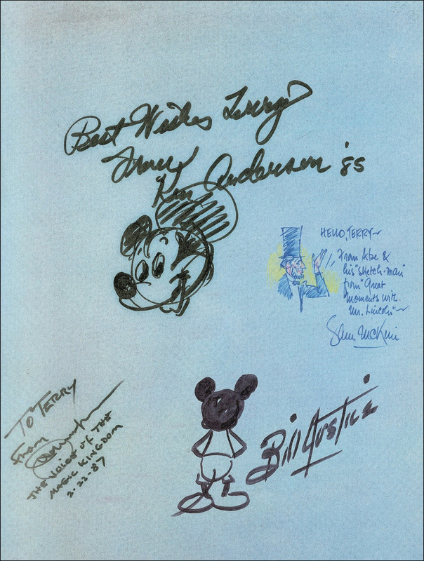 Lot 646 Disney: Animators: Disney?s animators and designers honor their boss