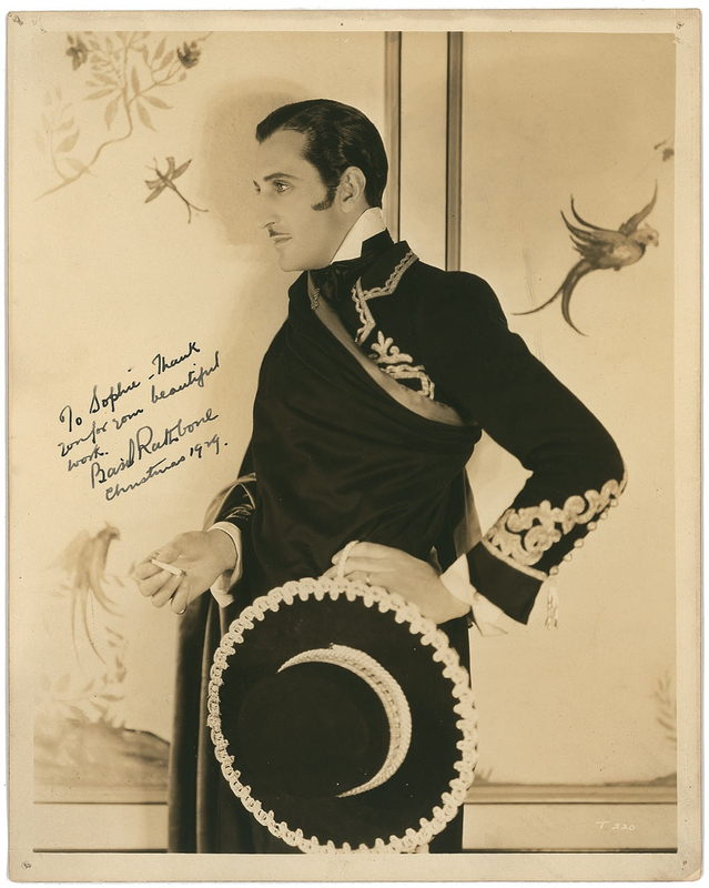 Lot 1074 Basil Rathbone Signed Photograph