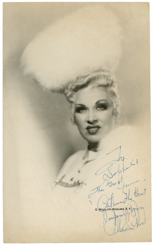Lot 1125 Mae West Signed Photograph