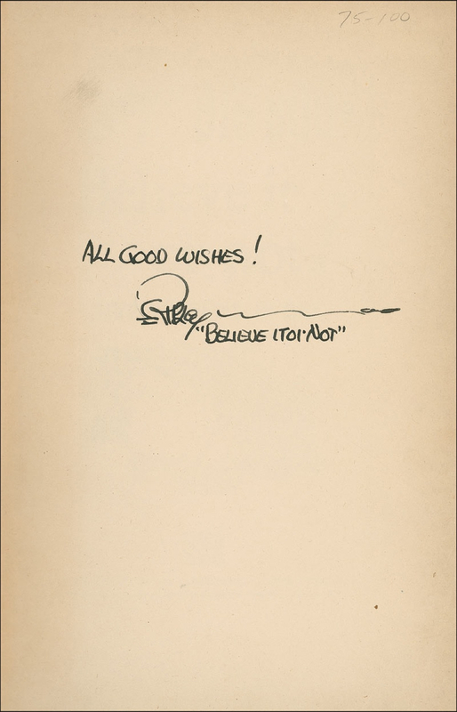 Lot 604 Robert Ripley Book