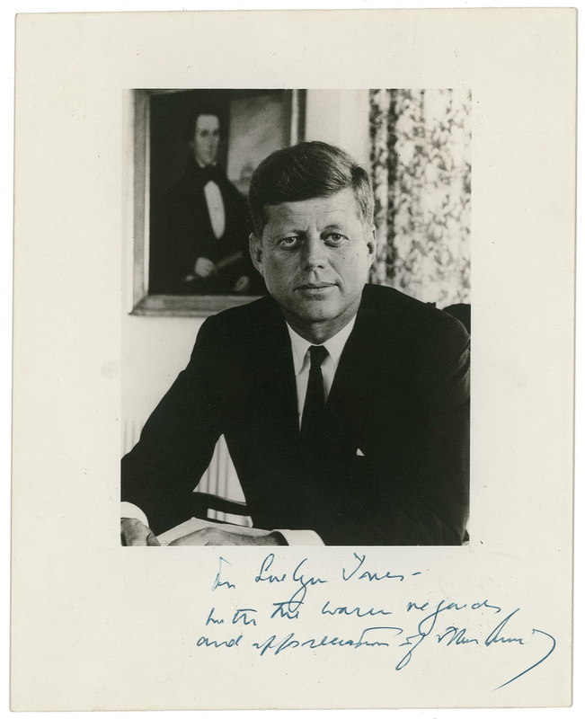 Lot 87 John F. Kennedy: Impeccable dignified Kennedy portrait