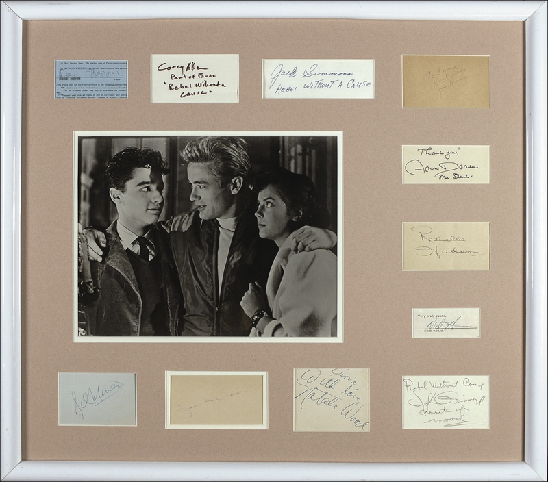 Lot 1075 Rebel Without a Cause: James Dean, Natalie Wood, Sal Mineo, and eleven other cast members