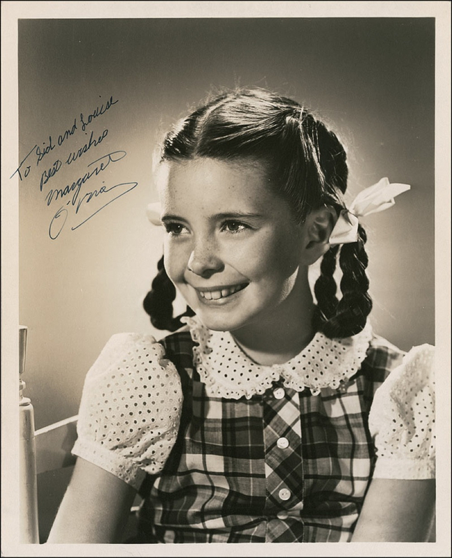Lot 1056 Margaret O’Brien Signed Photograph