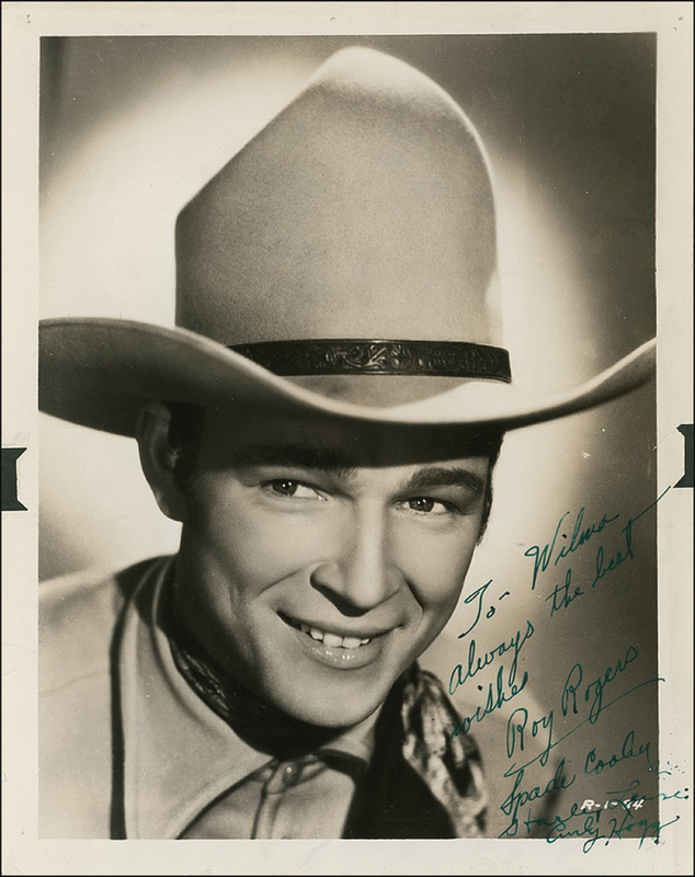 Lot 1083 Roy Rogers: Scarce ‘King of the Cowboys’ photo in his prime