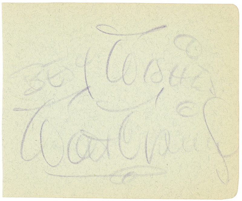 Lot 643 Walt Disney Signature