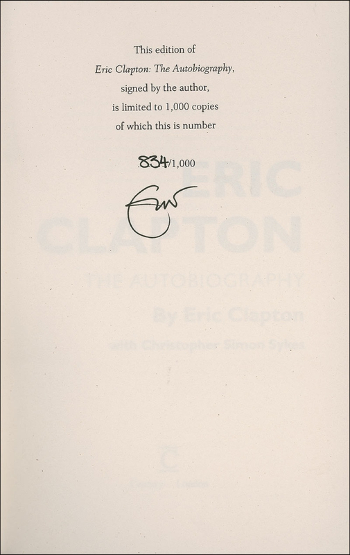 Lot 750 Eric Clapton Book