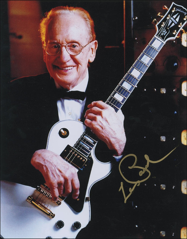 Lot 809 Les Paul Signed Photographs