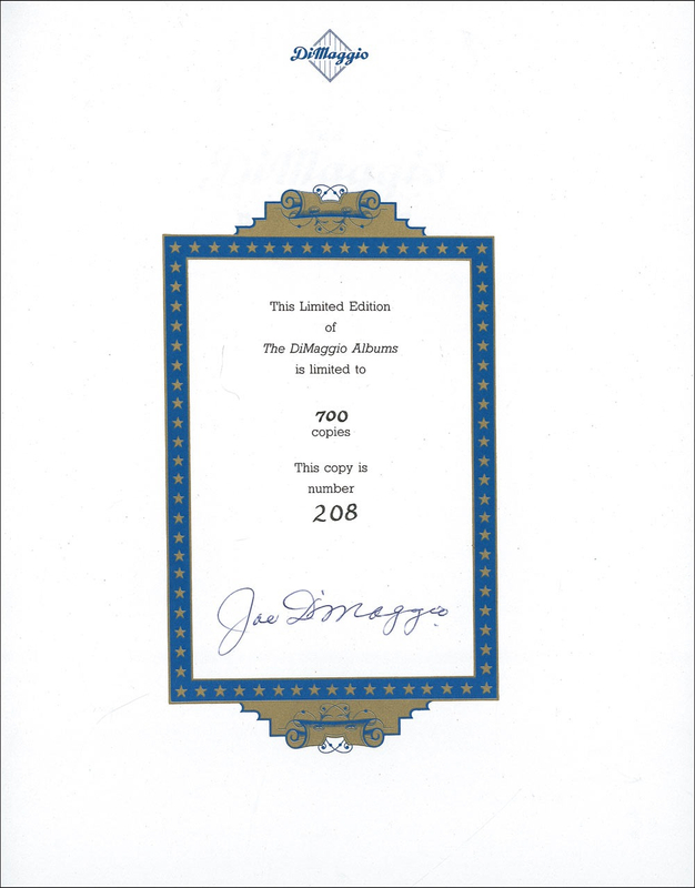 Lot 1198 Joe DiMaggio: ?Joltin? Joe? signs his two volume set