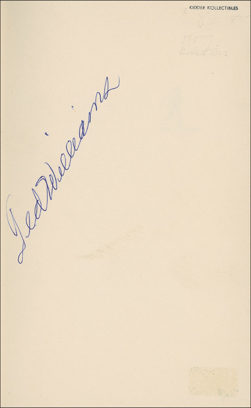 Lot 1324 Ted Williams Book