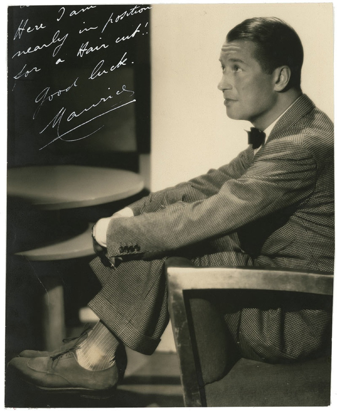 Lot 909 Maurice Chevalier Signed Photograph