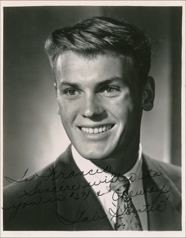 Lot 993 Tab Hunter Signed Photograph
