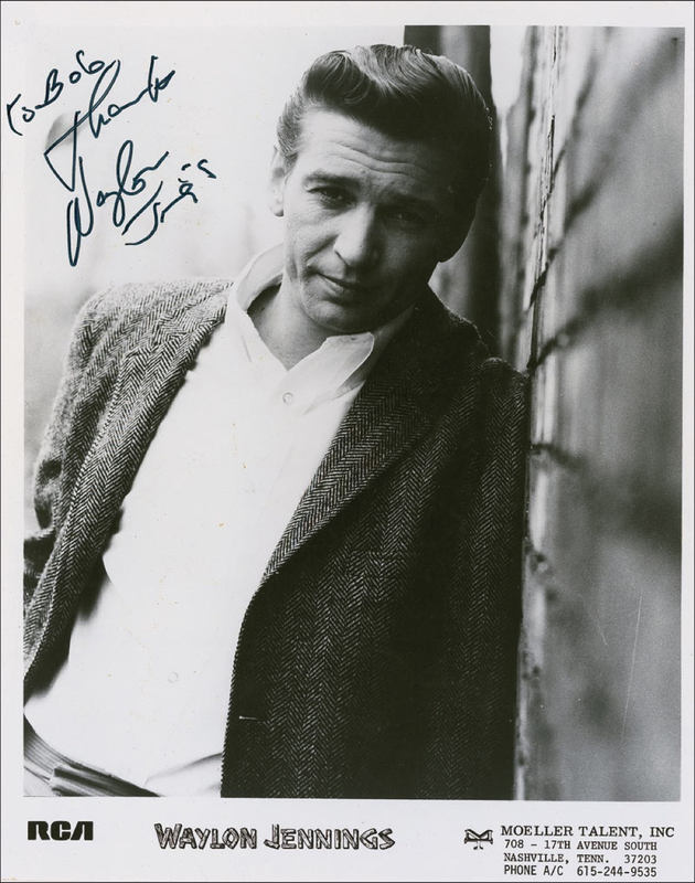Lot 780 Waylon Jennings Signed Photograph