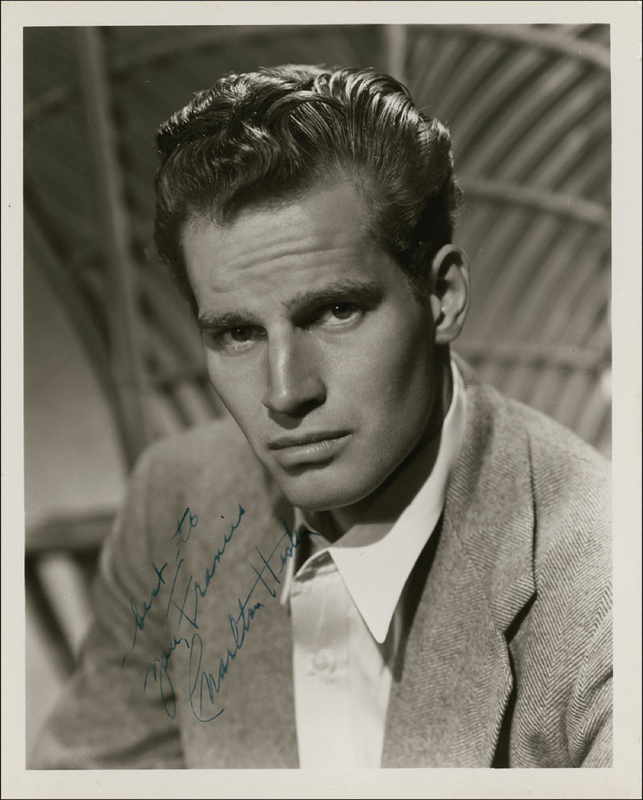 Lot 983 Charlton Heston Signed Photographs