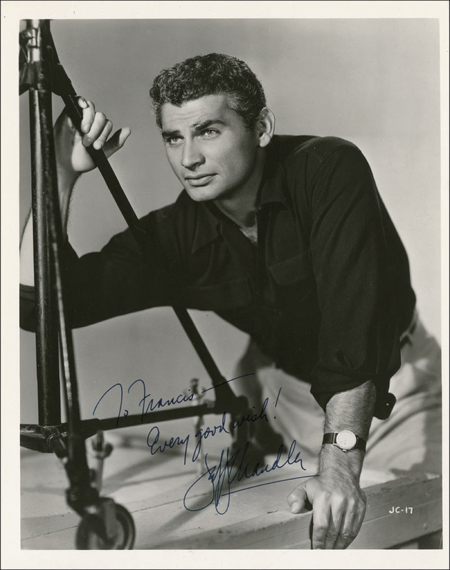 Lot 906 Jeff Chandler Signed Photograph