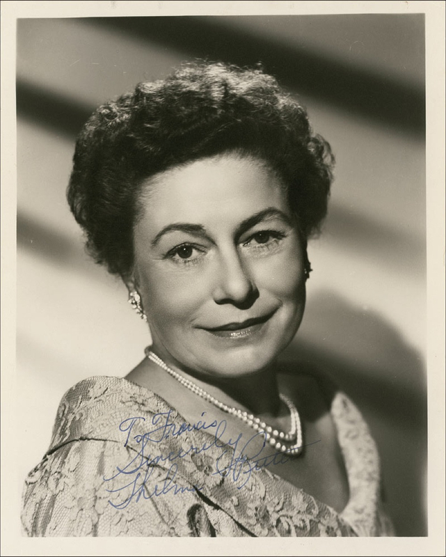 Lot 1078 Thelma Ritter Signed Photograph