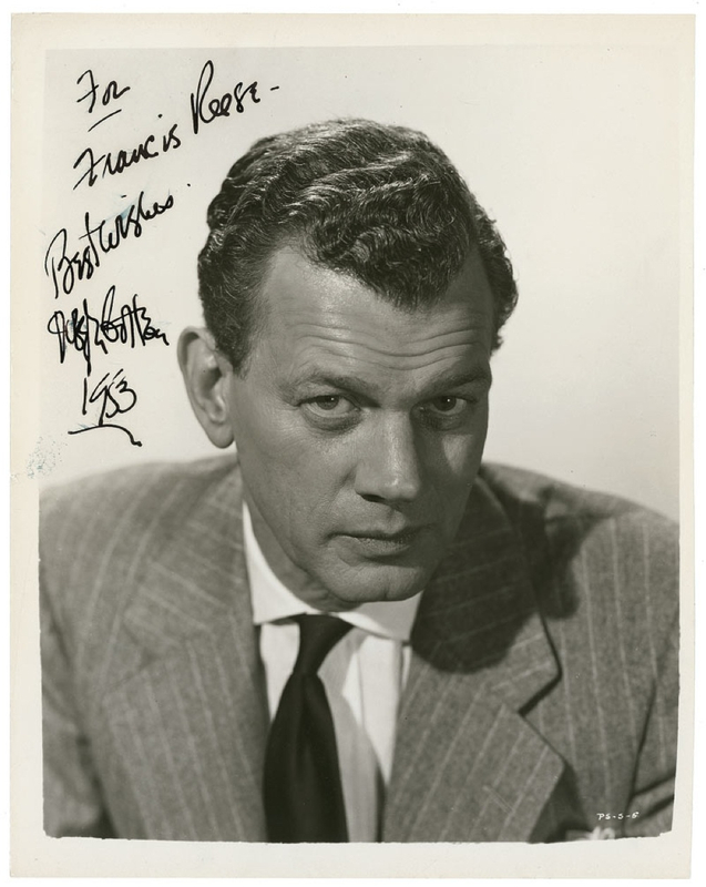 Lot 913 Joseph Cotten Signed Photograph