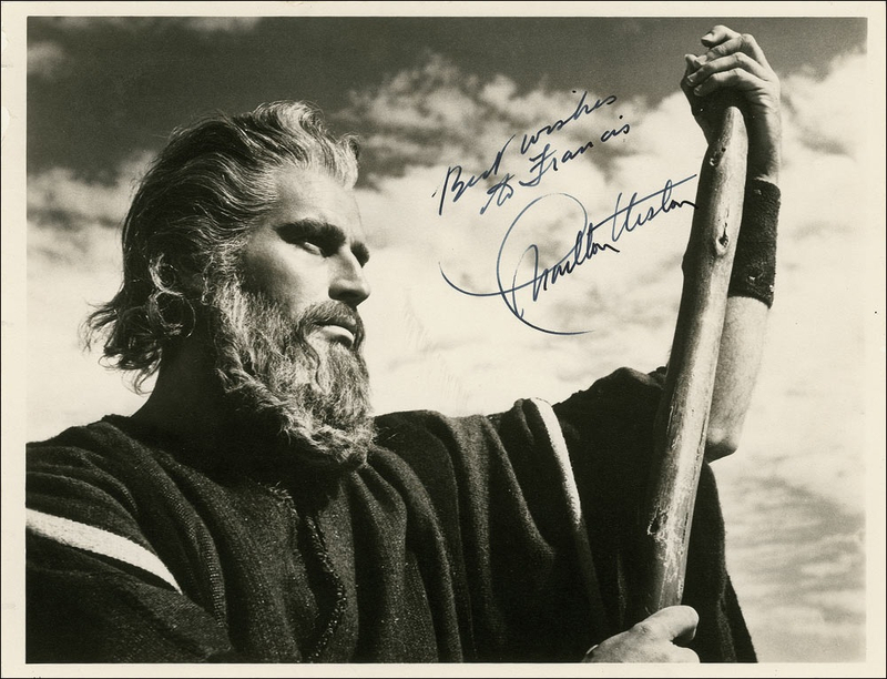 Lot 984 Charlton Heston Signed Photograph