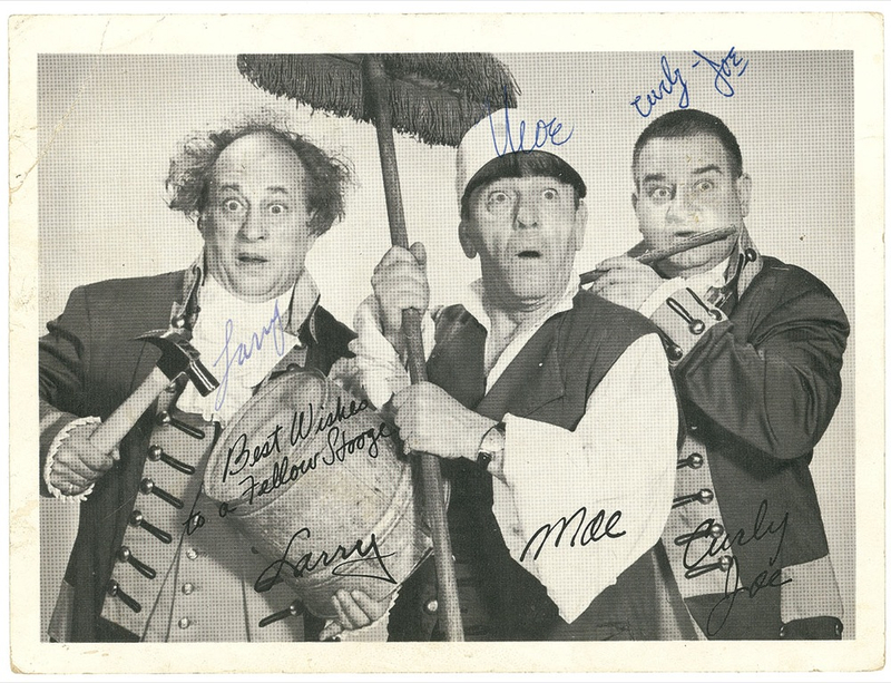 Lot 1110 Three Stooges Signed Photograph