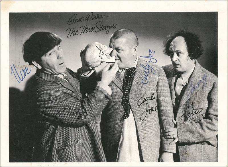 Lot 1111 Three Stooges Signed Photograph