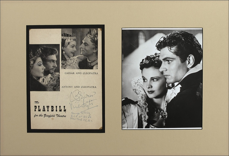 Lot 1027 Vivien Leigh and Laurence Olivier Playbill Cover