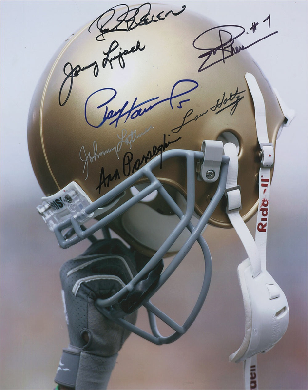 Lot 1270 Notre Dame Football Signed Photograph