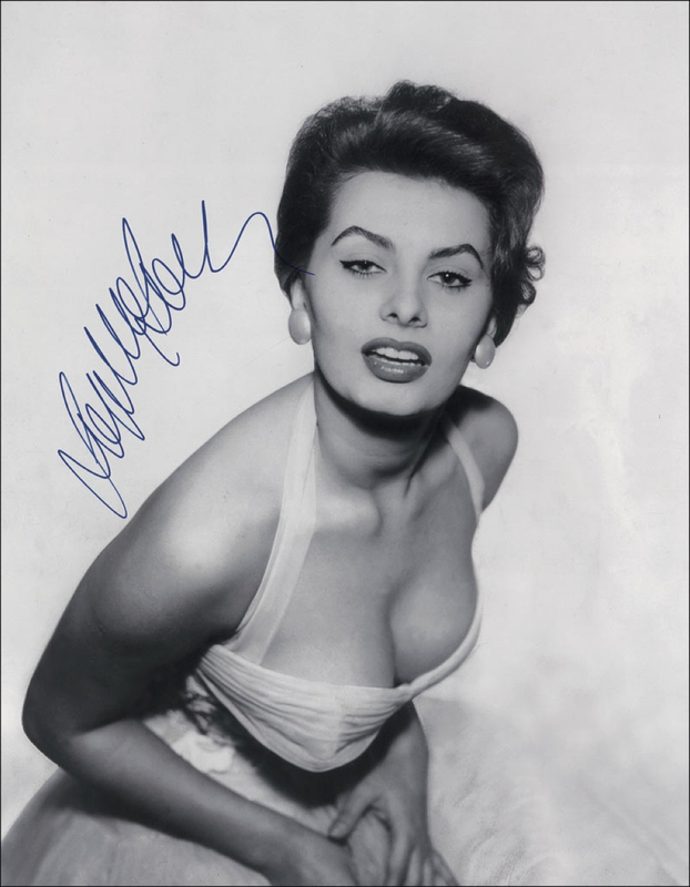 Lot 1035 Sophia Loren Signed Photograph