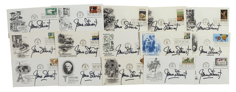 Lot 1103 James Stewart First Day Covers
